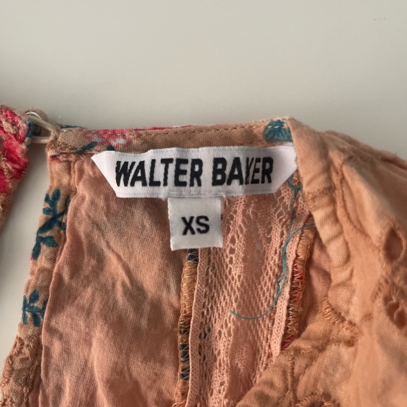 Walter Baker Pink Ivette Floral-print Broderie Anglaise Cotton Mini Dress - Picture 8 of 14